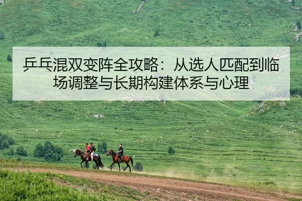 乒乓混双变阵全攻略：从选人匹配到临场调整与长期构建体系与心理 - Leyu